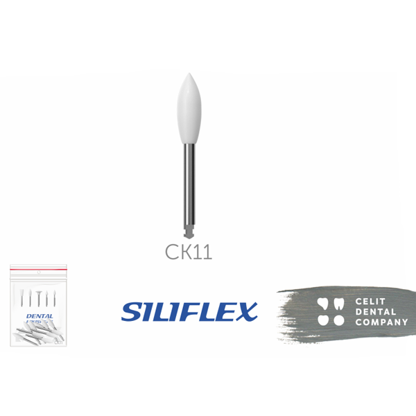 Головки эластичные стоматологические Siliflex пламя 10шт СК11 купить